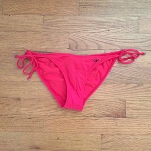 Gilly Hicks Red/Pink Swimsuit Bottom Size Small